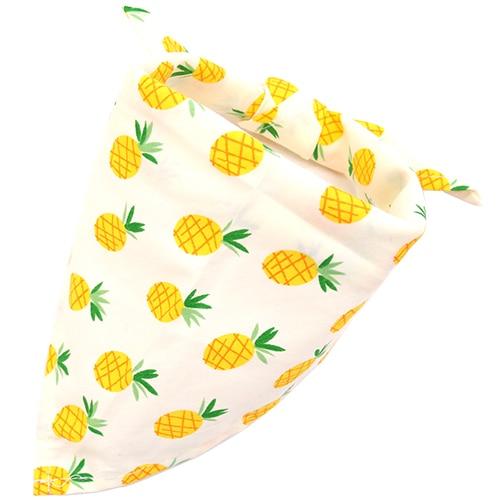 1 Pcs Dog Bandana Fruit Print Pet Dog Scarf Adjustable Size Dog Cat Bow Tie Pet Grooming Accessories Personalized Dog Bandana