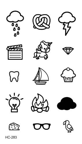 Water Transfer Tattoo Minimalist small sun moon tattoo Body Art Waterproof Temporary fake Tattoo for man woman kid 10.5*6cm
