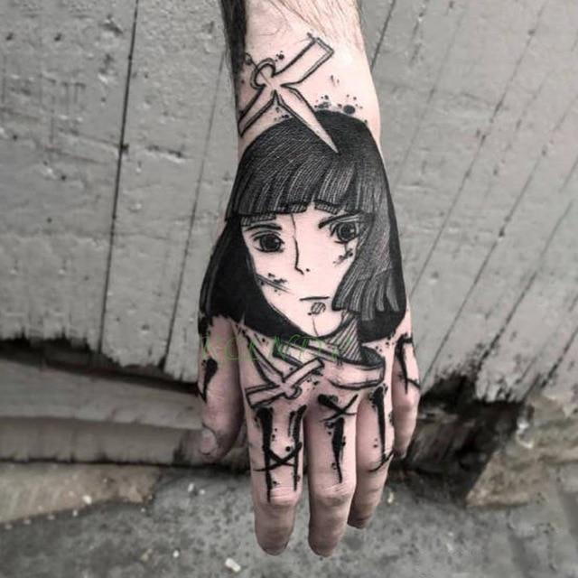Waterproof Temporary Tattoo Sticker Rose Flower Fake Tatto Personality Flash Tatoo Hand Arm Foot Back Tato for Girl Women Men
