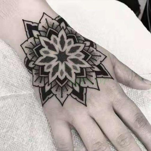 Waterproof Temporary Tattoo Sticker Rose Flower Fake Tatto Personality Flash Tatoo Hand Arm Foot Back Tato for Girl Women Men