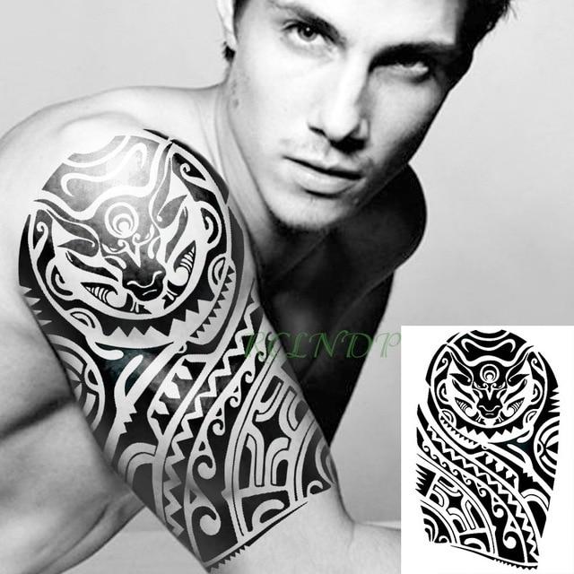 Waterproof Temporary Tattoo Sticker cool Tribal totem fake tatto flash tatoo tatouage Stickers hand arm leg for girl women men