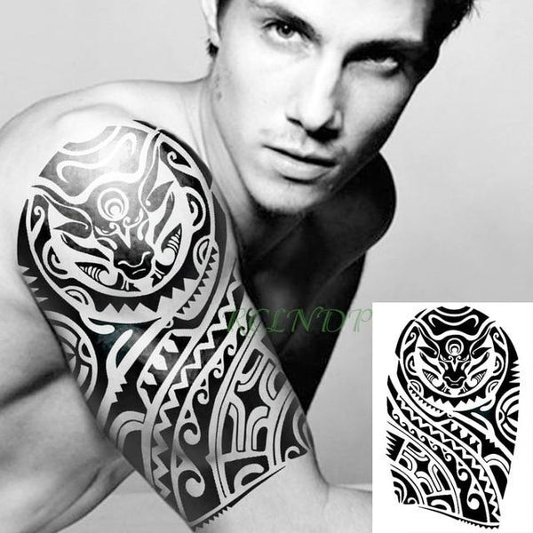 Waterproof Temporary Tattoo Sticker cool Tribal totem fake tatto flash tatoo tatouage Stickers hand arm leg for girl women men