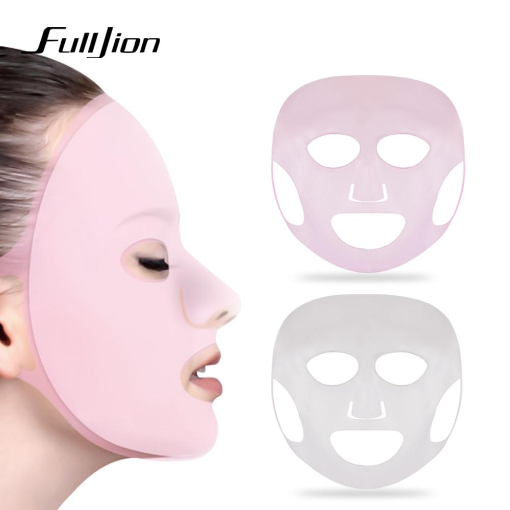 Fulljion Reusable Silicone Mask Cover Face Skin Care Hydrating Moisturizing Mask For Sheet Prevent Evaporation Steam Beauty Tool