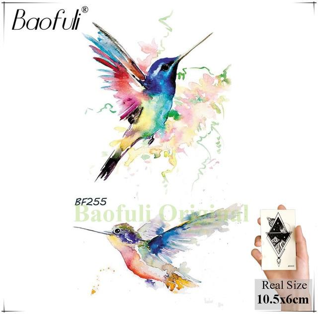 DIY Geometric Animals Fox Plant Temporary Tattoo Women Sexy Waterproof Disposable Black Tatoos Body Art Painting Tattoo Stickers