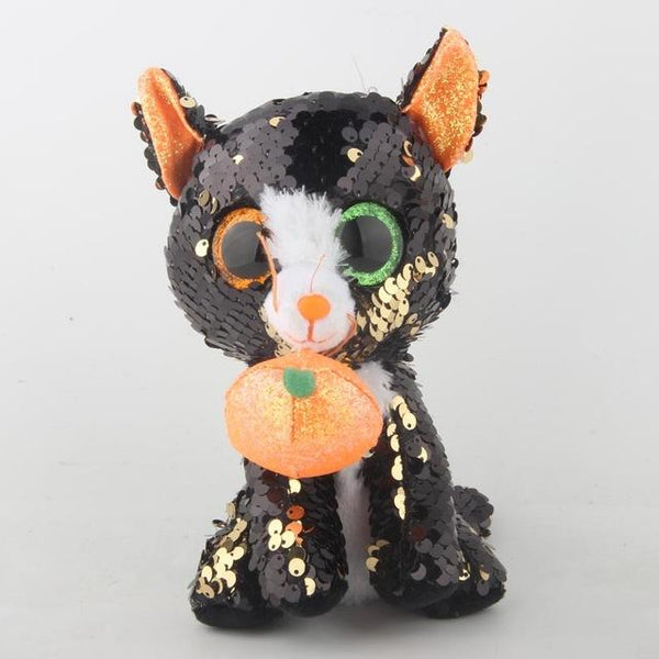 Ty Beanie Boos Flippables Animal Plush Toys Doll Malibu The Cat Moonlight The Owl Jewel the Fox Best Christmas 15cm