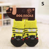 4 Pcs Pet Dog Socks Non-Slip Soft Warm Breathable Elasticity for Autumn Winter TB Sale