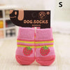 4 Pcs Pet Dog Socks Non-Slip Soft Warm Breathable Elasticity for Autumn Winter TB Sale