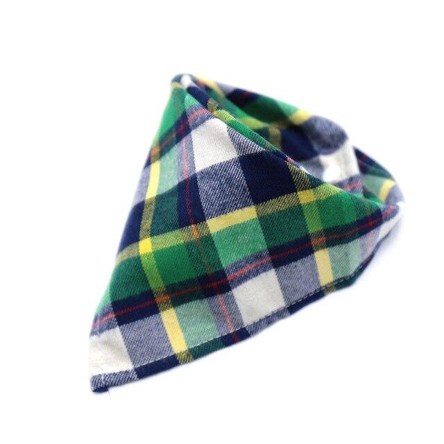 New Hot Sale Dog Bandana Scarf Pet Dog Cat  Tie Cotton Plaid  Washable Pet Scarf Dog Accessories