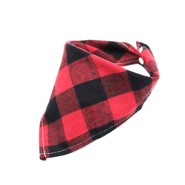 New Hot Sale Dog Bandana Scarf Pet Dog Cat  Tie Cotton Plaid  Washable Pet Scarf Dog Accessories