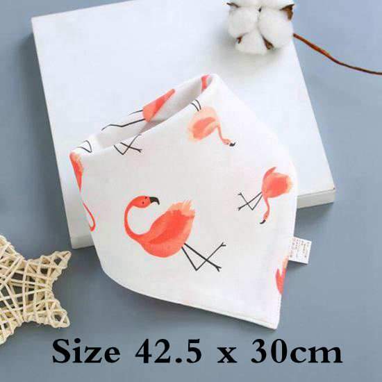 Dog Scarf  Fox flamingo Dog Bandana Plaid Grid Fox Rabbit Pattern Dog Scarf Bow Tie Large Dog Accessories