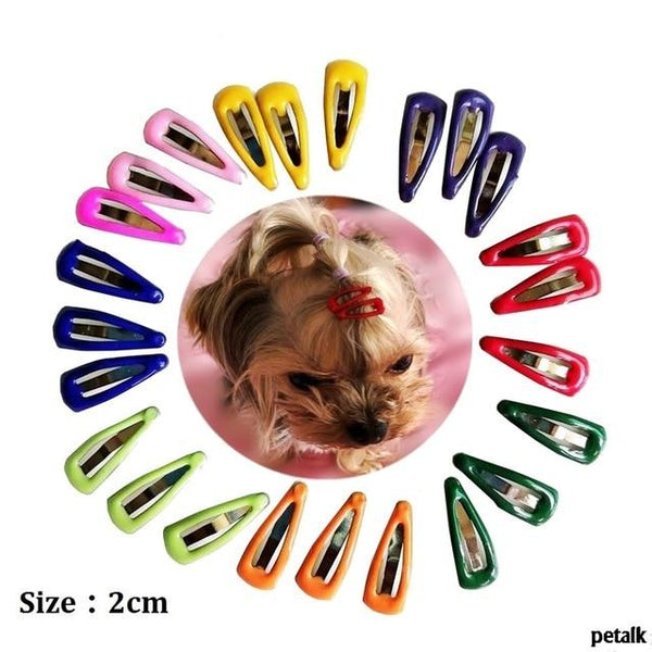 10pcs/20pcs Small Dog Cat Hairpin Mini 2cm Pet Grooming Headdress Dog Hair Clips for Dogs Teddy Yorkshire Maltese dog