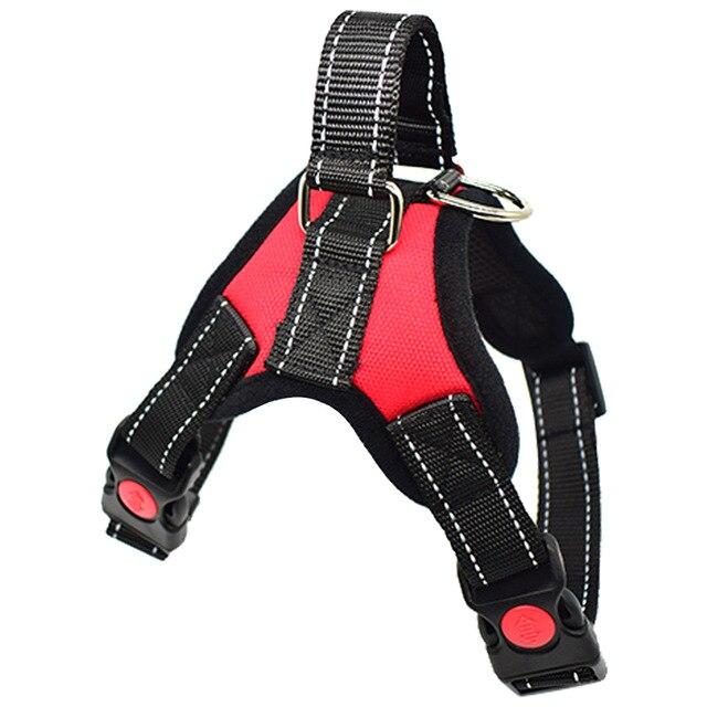 Reflective Adjustable Pet Dog Harness For Small Medium Large Dog Safe Training Walking Pitbull Dog Hand Strap Chest Harness Vest