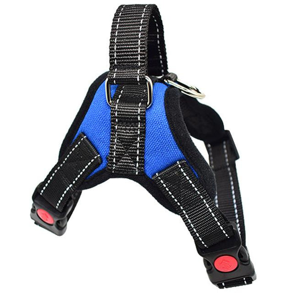 Reflective Adjustable Pet Dog Harness For Small Medium Large Dog Safe Training Walking Pitbull Dog Hand Strap Chest Harness Vest