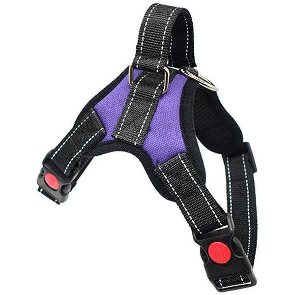 Reflective Adjustable Pet Dog Harness For Small Medium Large Dog Safe Training Walking Pitbull Dog Hand Strap Chest Harness Vest