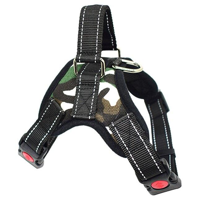Reflective Adjustable Pet Dog Harness For Small Medium Large Dog Safe Training Walking Pitbull Dog Hand Strap Chest Harness Vest