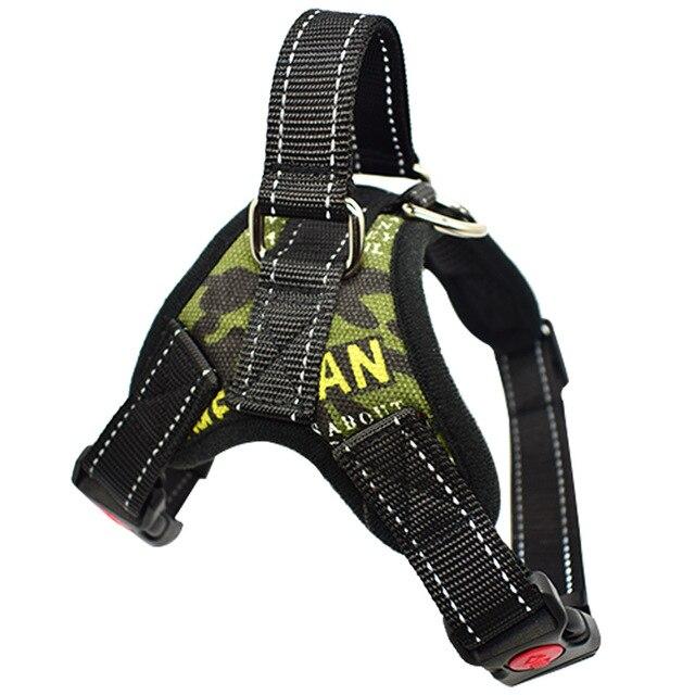 Reflective Adjustable Pet Dog Harness For Small Medium Large Dog Safe Training Walking Pitbull Dog Hand Strap Chest Harness Vest