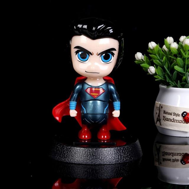 Car Ornament Cute Hot Solar Powered Dancing Figures Marvel Batman Treeman Swinging Bobble Dancer Solar Toys Car Decor Gift