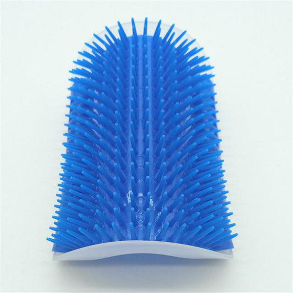 Cat Corner Brush For Long Hair Squeaky Face Massage Comb Comfortable Self Grooming Brush Free Hand Wall Toy For Cats