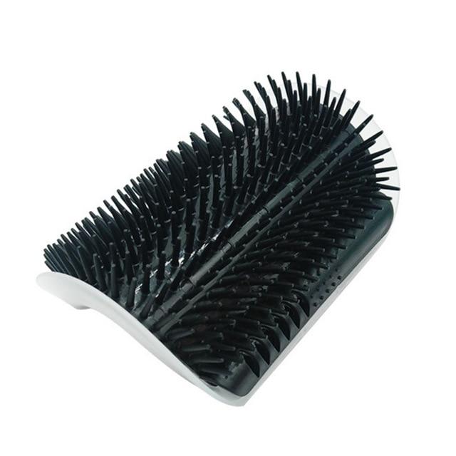 Cat Corner Brush For Long Hair Squeaky Face Massage Comb Comfortable Self Grooming Brush Free Hand Wall Toy For Cats
