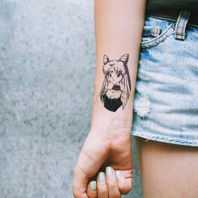 Waterproof Temporary Tattoo Stickers Moon Hill forest star Fake Tatto Flash Tatoo Tatouage Body Art Hand Foot for Girl Women Men