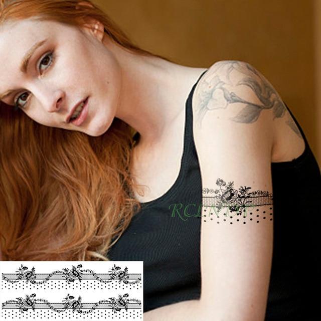 Waterproof Temporary Tattoo Sticker Tribal totem band Fake Tatto Personality Flash Tatoo Waist Arm Foot Tato for Girl Women Men