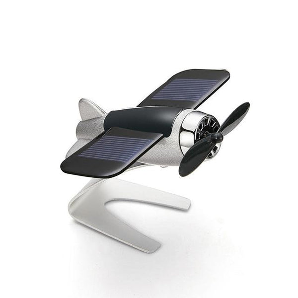 Car Decoration Aromatherapy airplane decoration Non-slip mat alloy Solar energy Rotate aircraft dashboard solid Car styling
