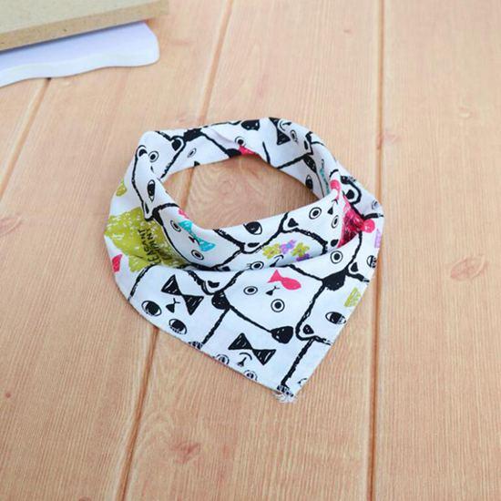 Dog Bandana Large Pet Scarf Cotton Plaid Washable Dog Bib Large Dog Accessories Banana Elk Pink flower Personality Bow Tie