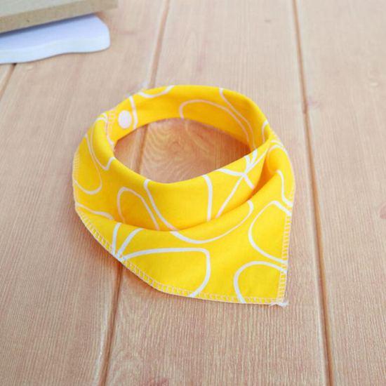 Dog Bandana Large Pet Scarf Cotton Plaid Washable Dog Bib Large Dog Accessories Banana Elk Pink flower Personality Bow Tie
