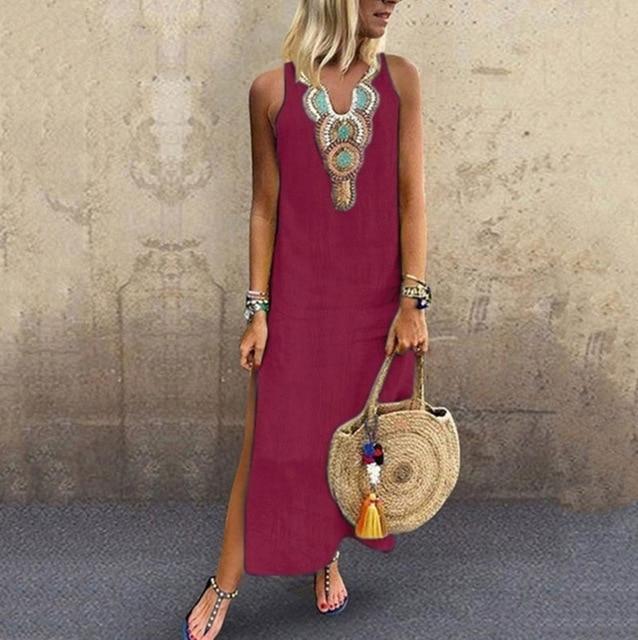 Beach Cover up Striped Embroidery Cotton Swimsuit Cover up Pareo Tunics for Beach Saida Praia Beach Wear Women Beach Dress