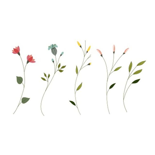 Wyuen Flower Rose Waterproof Temporary Tattoo Sticker for Adults Kids Body Art Women New Design Water Transfer Fake Tatoo P-108