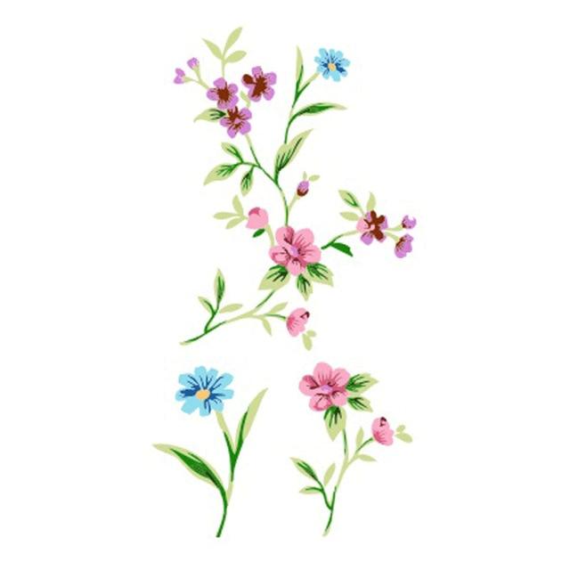Wyuen Flower Rose Waterproof Temporary Tattoo Sticker for Adults Kids Body Art Women New Design Water Transfer Fake Tatoo P-108