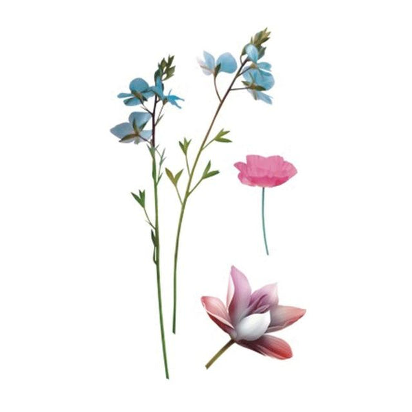 Wyuen Flower Rose Waterproof Temporary Tattoo Sticker for Adults Kids Body Art Women New Design Water Transfer Fake Tatoo P-108