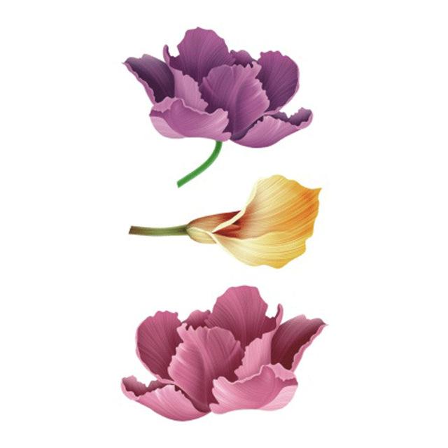 Wyuen Flower Rose Waterproof Temporary Tattoo Sticker for Adults Kids Body Art Women New Design Water Transfer Fake Tatoo P-108