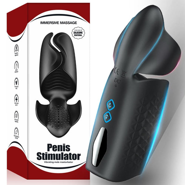 Blowjob Male Masturbator Penis Sex Toy for Men Electric Pulse Vibrator Penis Endurance Delay Lasting Trainer Masturbation Cup