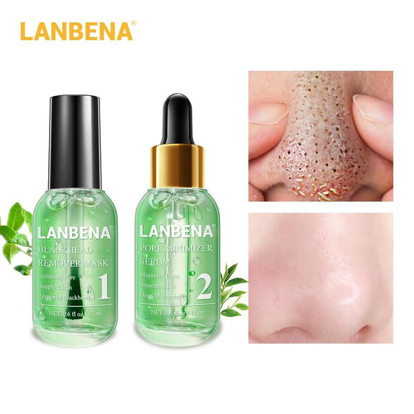 Lanbena Blackhead Remover Mask Face Black Mask Pore Treatment Serum Anti Acne Facial Peeling Masks Cleansing Skin Care Beauty