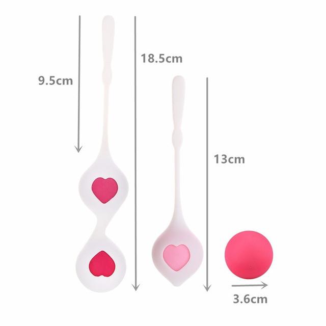 GUIMI Kegel Trainer Vaginal Balls for Women Pussy Massage Vagina Exercise Geisha Ben Wa Ball Erotic Toys Sex Product for Adult