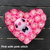 Artificial soap flowers plush Lilo stitch toys case Valentine Day rose love ideas gift box set for i love my girlfriend women