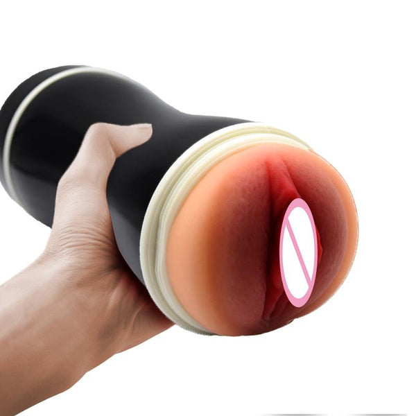 Sex Shop Vagina Pussy Male Masturbator Big Double Hole Soft Mouth Blowjob Hands Free Artificial Vagina Pocket Pussy Adult Toys