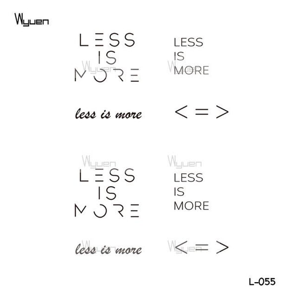 Wyuen Words Temporary Tattoo Stickers Letter Fake Tattoo for Adults Kids on Body Art Anchor Waterproof Tatoo for Man Woman L-032
