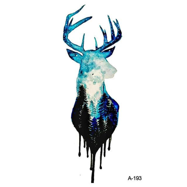 WYUEN Hot Design Wolf Head Animal Temporary Tattoo for Men Waterproof Tatoo Sticker Fashion Body Art A-027