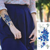 1Pcs Big Size Rose Flowers Temporary Tattoos Stickers Sexy Women Arm Shoulder Body Waterproof Flash Tattoo Stickers