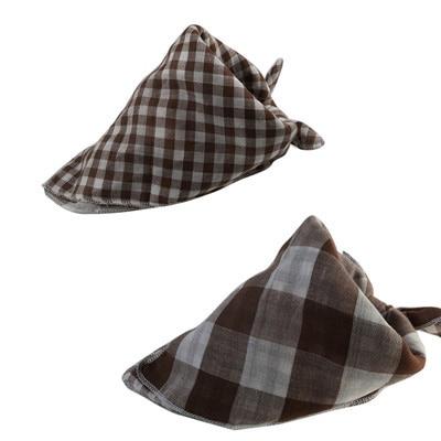 1 Pcs New Dog Bandana Cotton Linen Plaid Pet Bandana Scarf  Bow Ties Collar Square Cat Samll Middle Large Dog Grooming Products