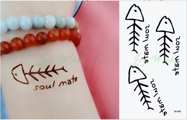 Waterproof Temporary Tattoo Sticker Black Devil Doesn't Sleep English Letters Flash Tatoo Fake Tatto Neck Wrist For Woman Men