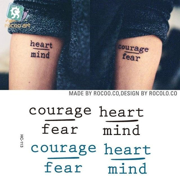 Waterproof Temporary Tattoo Sticker Black Devil Doesn't Sleep English Letters Flash Tatoo Fake Tatto Neck Wrist For Woman Men