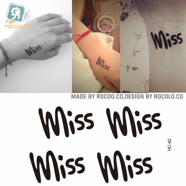 Waterproof Temporary Tattoo Sticker Black Devil Doesn't Sleep English Letters Flash Tatoo Fake Tatto Neck Wrist For Woman Men