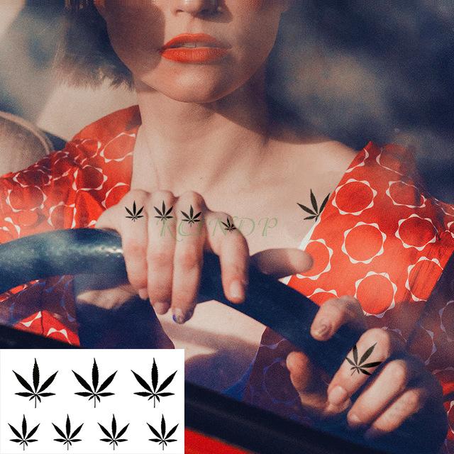 Waterproof Temporary Tattoo Sticker Black Devil Doesn't Sleep English Letters Flash Tatoo Fake Tatto Neck Wrist For Woman Men