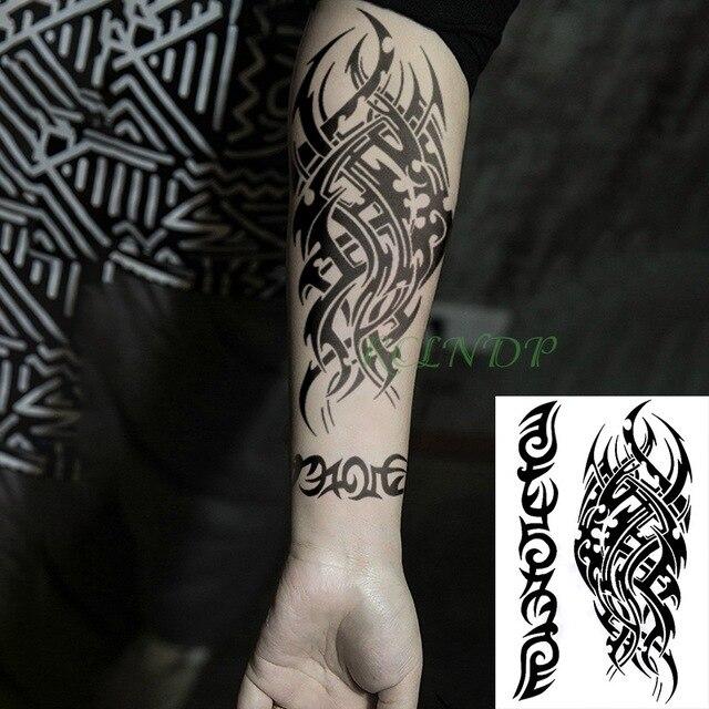 Waterproof Temporary Tattoo Sticker stripe Bar code streak line Fake Tatto Flash Tatoo Back leg Abdomen Arm for  Men Women