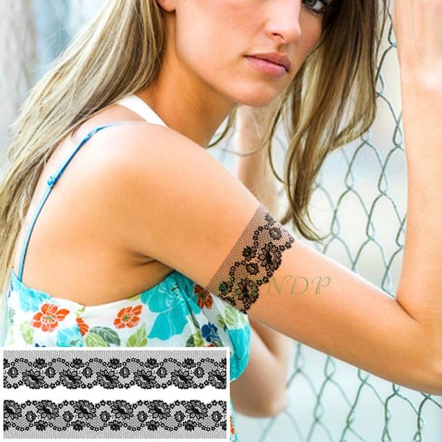 Waterproof Temporary Tattoo Sticker stripe Bar code streak line Fake Tatto Flash Tatoo Back leg Abdomen Arm for  Men Women