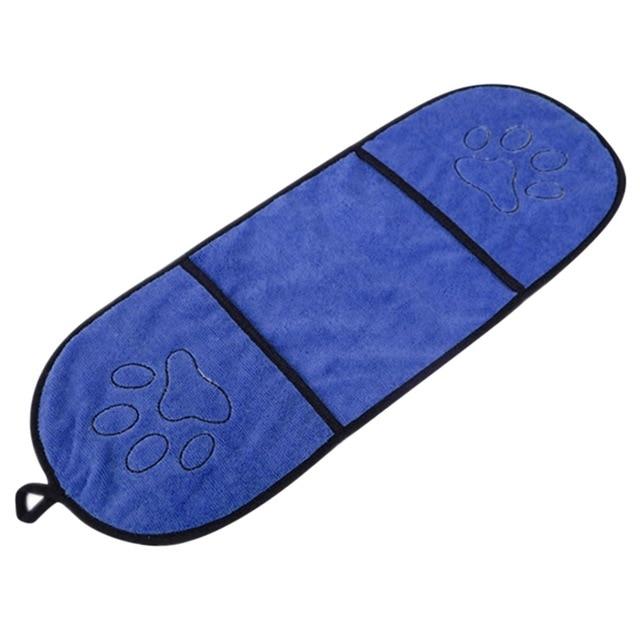 Pet Dog Bath Towel Ultra-absorbent Microfiber Super Absorbent Pet Drying Towel Blanket With Pocket  for Small Medium Large Dogs