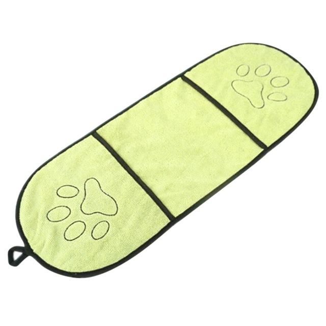 Pet Dog Bath Towel Ultra-absorbent Microfiber Super Absorbent Pet Drying Towel Blanket With Pocket  for Small Medium Large Dogs